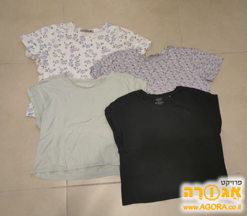 4 חולצות לנשים ונערות מידות 2-3