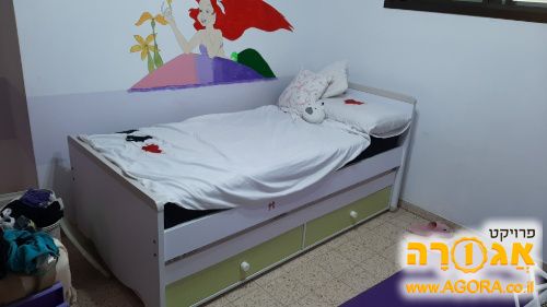מיטת יחיד 200×90 + מיטת חבר