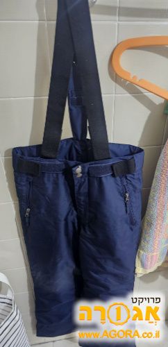מכנסי סקי מידה 10-12 בצבע כחול כהה