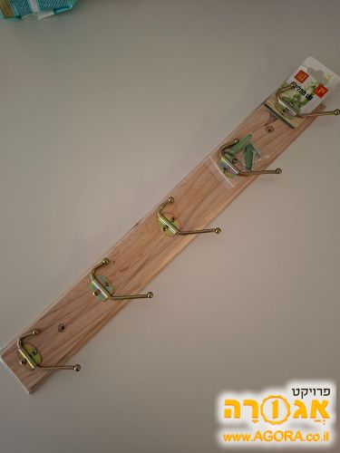 מתלה לקיר 5 ווים