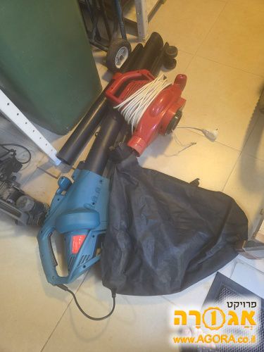 2 מפוחים ושואב עלים לגינה