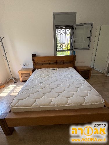 מיטה זוגית מזרון ושידות מיטה