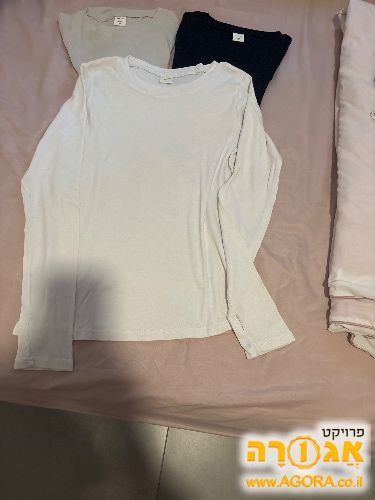 חולצות ארוכות דקות לבנות