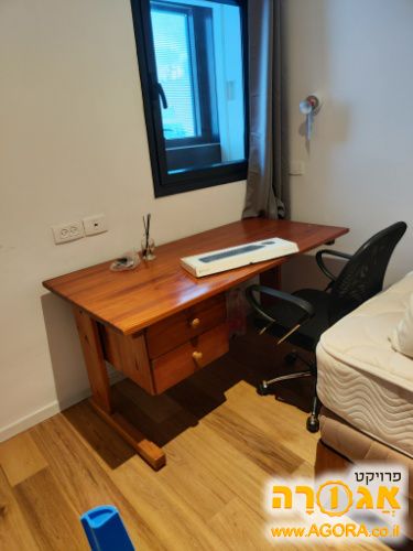 שולחן כתיבה עם מגירות מעץ מלא