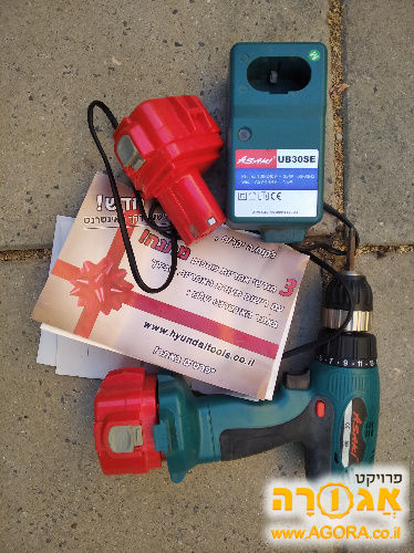 מברגה ASAKI - עם 2 סוללות נטענות