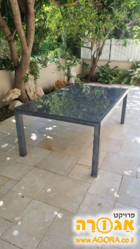 שולחן אוכל לגינה גדול