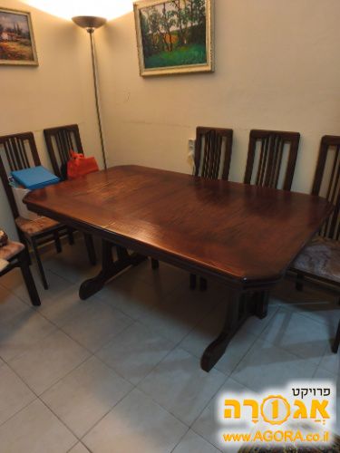 פינת אוכל נפתחת+כסאות