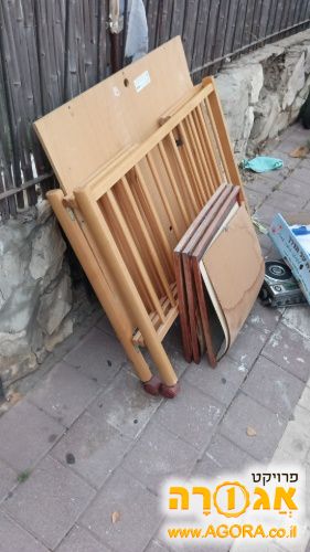 לול מעץ לתינוק, ללא מזרון. מרח' השקמה 7