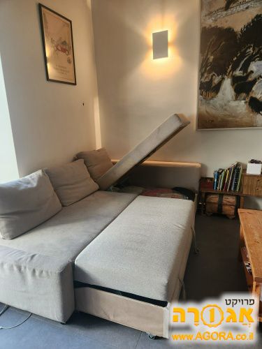 ספת שזלונג נפתחת עם ארגז איחסון