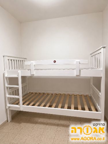 מיטת קומתיים לבן בלי מזרונים