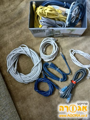 כבלי רשת למחשב אישי 17 כבלים סה"כ