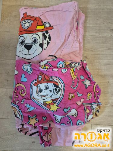 מצעי כותנה למיטת יחיד יחידת החילוץ ורוד
