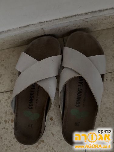 סנדלי טבע לבנות מידה 39