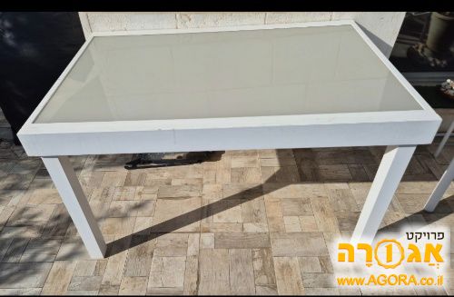 שולחן אלומניום למרפסת