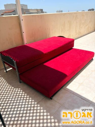 ספת נוער/אירוח נפתחת עם ארגז מצעים