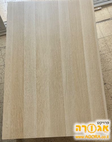 שולחן קפה איקאה גדולה עם פורמייקה עץ ביז