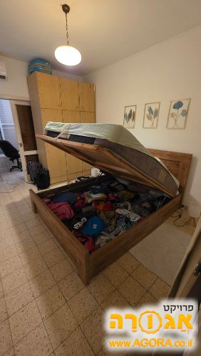 מיטה עם ארגז אכסון + מזרון