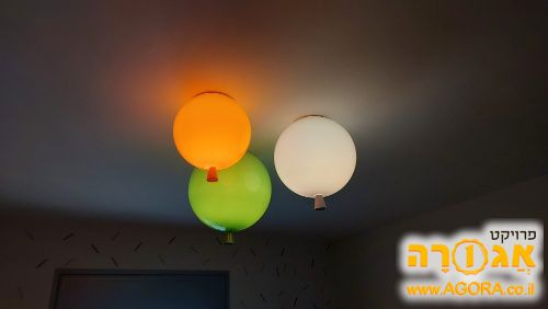 מנורות בצורת בלונים