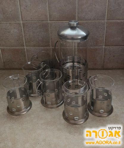 כלי זכוכית לתה + כוסות