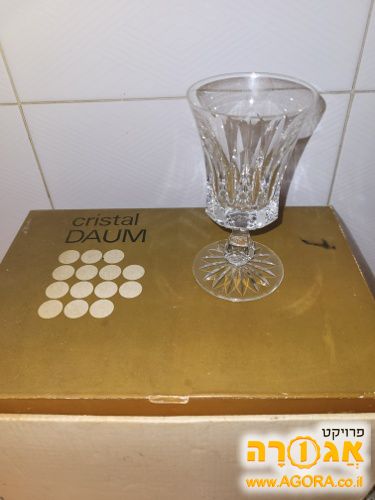 כוסות יין קריסטל