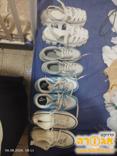 4 זוגות נעליים מידה 36, 36.5