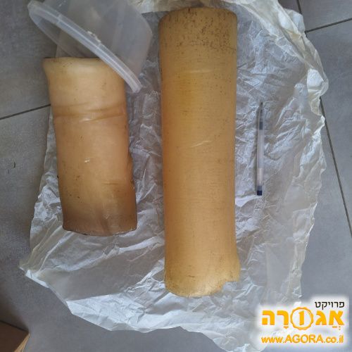 נר לבן גדול כחומר גלם