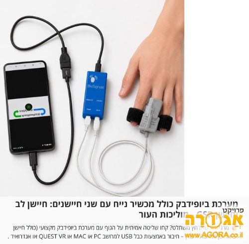 מכשיר ביוסיגנלס ביופידבק לנטרול לחץ נפשי