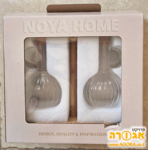צמד כלים להגשת שמן זית/חומץ בלסמי