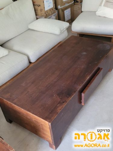 שולחן קפה מעץ מלא לסלון