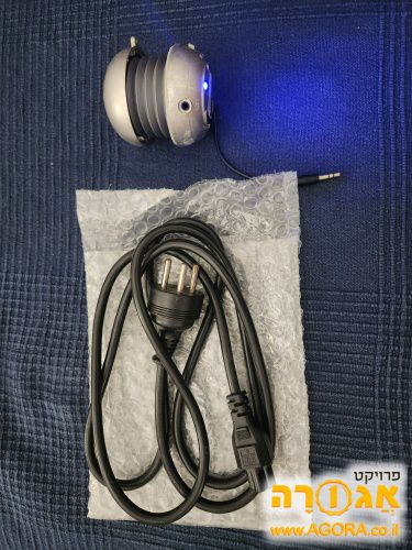 רמקול קטן + כבל למחשב נייד