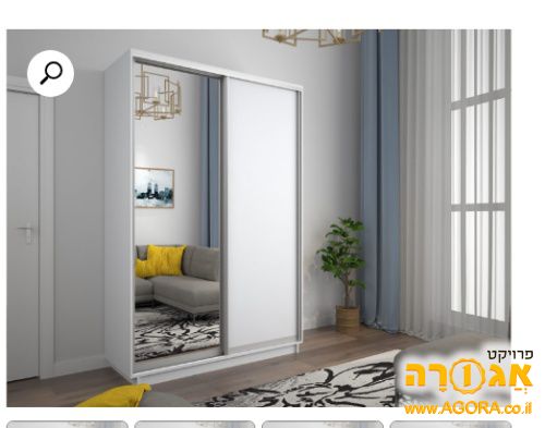 דלת הזזה של ארון / מראה בגודל 2.4*80