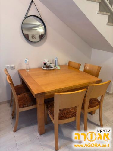 פינת אוכל + 8 כיסאות