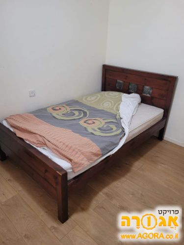 מיטה מעץ + מזרון 120X190