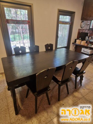 פינת אוכל וינטג עץ מלא