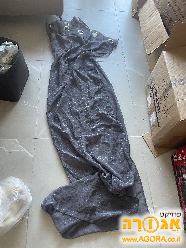 וילון אפור