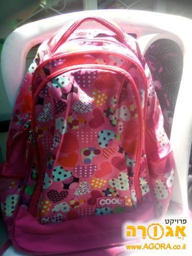 תיק בית ספר לבנות במצב טוב מאוד