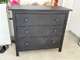 IKEA HEMNES שידת מגירות שחורה