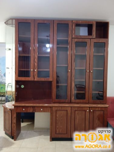 ספריה מפוארת לסלון
