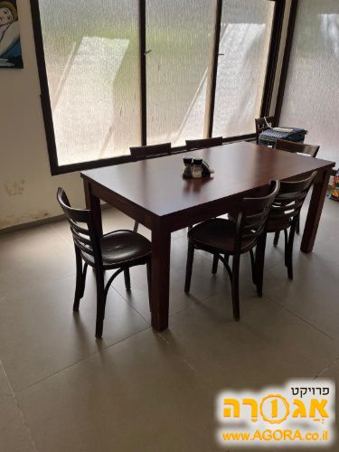 שולחן אוכל נפתח - פתיחה של 50 סמ מכל צד