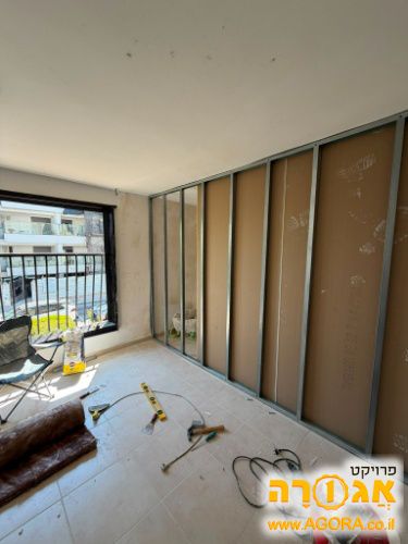 מסלול לבניית קיר גבס