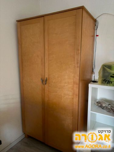 ארון 2 דלתות חום