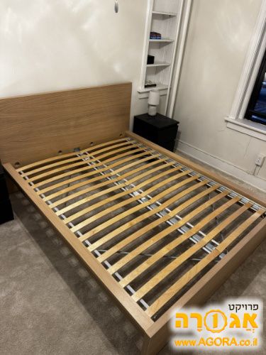 מיטה זוגית 1.60*2.00 איקאה malm