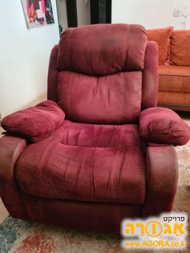 ספת רינקלר יחיד בצבע בורדו אדום