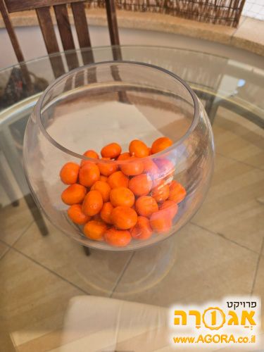 קערת זכוכית עם קלמנטינות דמה