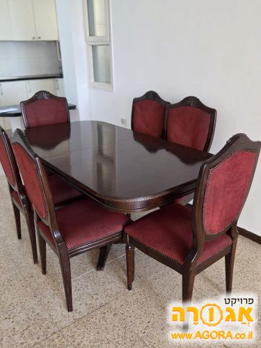 פינת אוכל + 6 כסאות