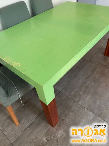 שולחן אוכל מעץ מלא נפתח