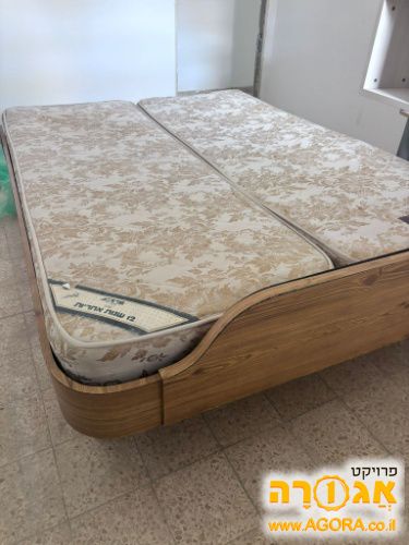 מיטה זוגית וינטאג'