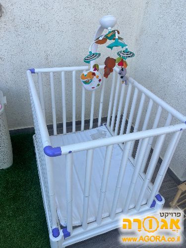 לול פלסטיק עם מזרון