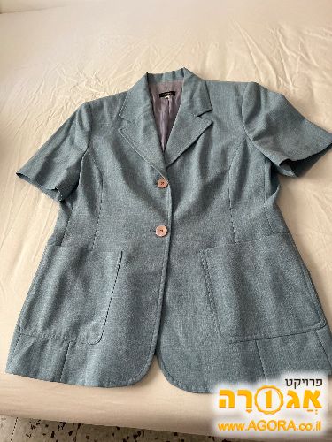 מעיל קל נשים קסטרו אלגנטי בתכלת מידה 44