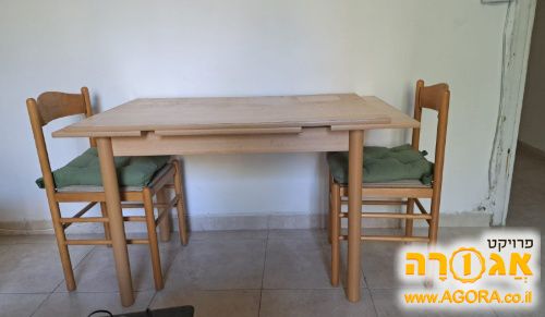 שולחן אוכל + 2 כסאות